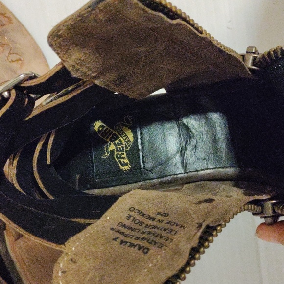 Rare FreeBird DAHLIA Brown Dahlia Star/ Moon Cutout Boots size 7 - Picture 14 of 15